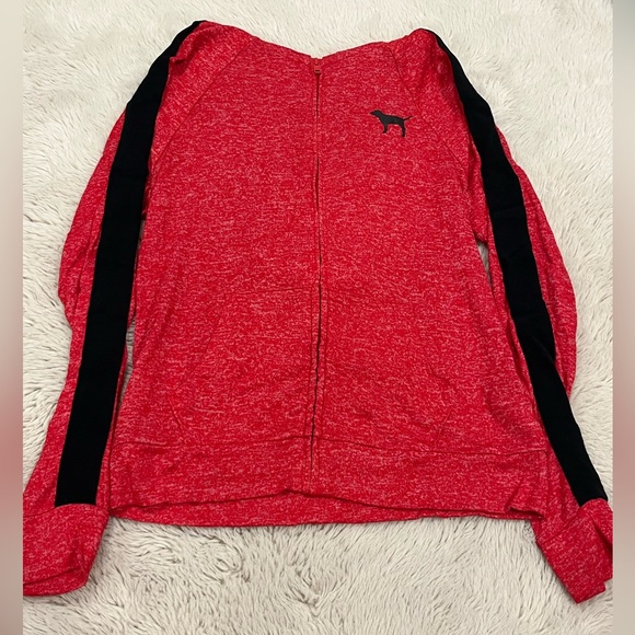 Red VS Pink Zip-Up + Shorts Set - Picture 4 of 5